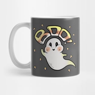 Candy Corn Ghost Mug